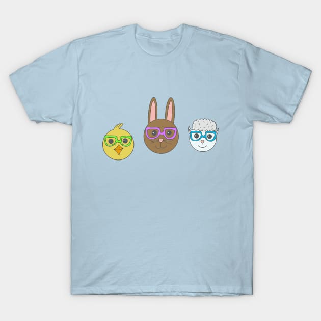 Easter Animals T-Shirt by Geometrico22